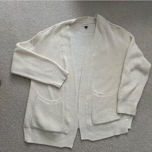 Women's Cream Cardigan Sweater